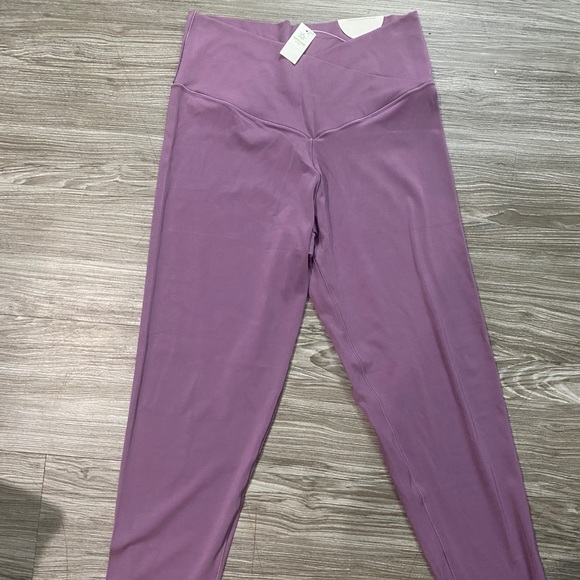 Aerie Crossover Leggings Washed Plum Xl 